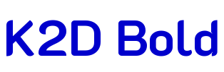 K2D Bold 字体